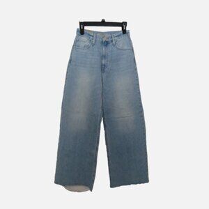 Hudson Jeans Size 26 James High Rise Wide Leg Baggy Jean Destroyed NEW